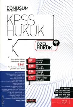KPSS Hukuk – Özel Hukuk Cilt:1 S. Mehmet Yıldırım