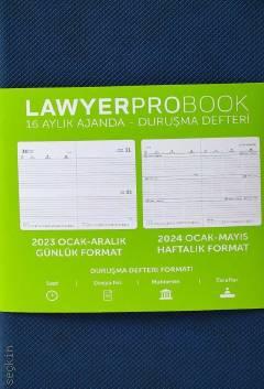 Lawyer Probook Küçük Boy Ajanda (16 Aylık) Lacivert Günlük Avukat Ajandası (11*17) Lawyer Ajanda 
