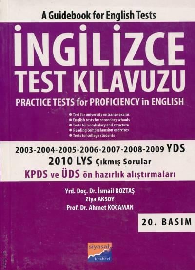 İngilizce Test Kılavuzu İsmail Boztaş, Ziya Aksoy, Ahmet Kocaman