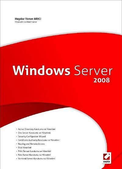 Windows Server 2008 Haydar Yener Arıcı  - Kitap