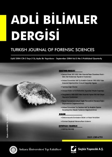 Adli Bilimler Dergisi – Cilt:3 Sayı:3 Eylül 2004 Prof. Dr. İ. Hamit Hancı 