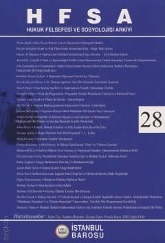 HFSA Hukuk Felsefesi ve Sosyolojisi Arkivi – 28 Saim Üye  - Kitap
