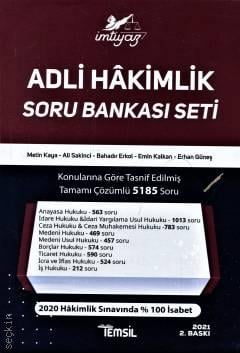 İmtiyaz Adli Hakimlik Soru Bankası Seti Modüler Set (9 kitap) Metin Kaya, Ali Sakinci, Bahadır Erkol, Emin Kalkan, Erhan Güneş  - Kitap