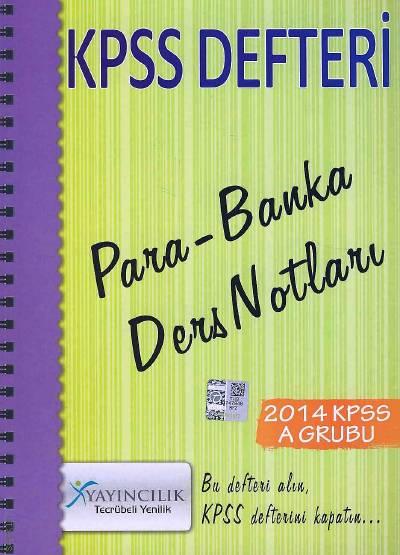 KPSS Defteri Para–Banka Ders Notları Komisyon  - Kitap