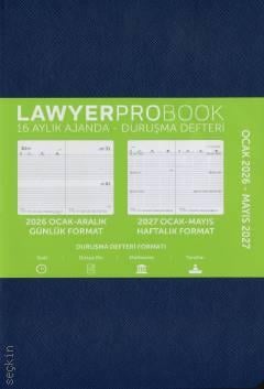 Lawyer Probook Büyük Boy Ajanda (16 Aylık) Lacivert 2026