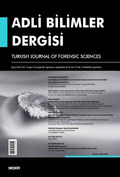 Adli Bilimler Dergisi – Cilt:15 Sayı:3 Eylül 2016 Prof. Dr. İ. Hamit Hancı 