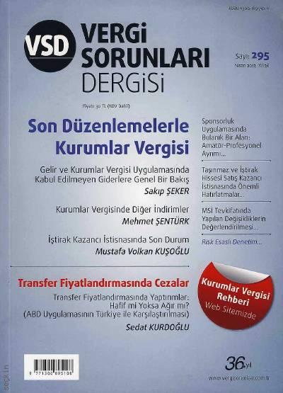 Vergi Sorunları Dergisi Sayı:295 Nisan 2013 Olcay Kolotoğlu 