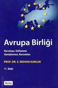 Avrupa Birliği Prof. Dr. S. Rıdvan Karluk  - Kitap