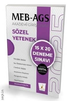 MEB – AGS Hazırlık Sözel Yetenek 15x20 Tamamı Dijital Çözümlü Deneme Sınavı İhsan Güverçin  - Kitap