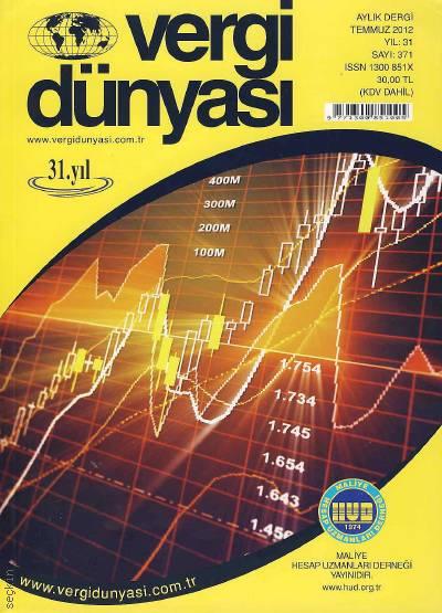 Vergi Dünyası Dergisi Temmuz 2012 Mehmet Ali Ceylan