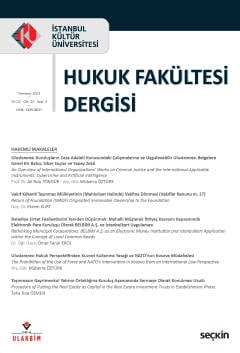 İstanbul Kültür Üniversitesi Hukuk Fakültesi Dergisi Cilt:22 – Sayı:2 Temmuz 2023 Nihal Ural