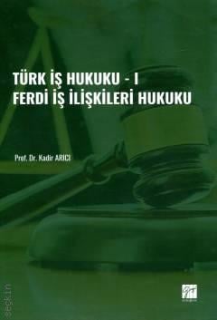Türk İş Hukuku – I Ferdi İş İlişkileri Hukuku Prof. Dr. Kadir Arıcı  - Kitap
