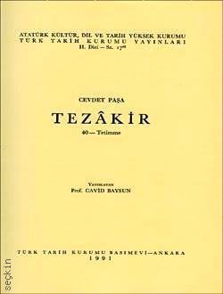 Cevdet Paşa Tezakir (40) Yazar Belirtilmemiş  - Kitap