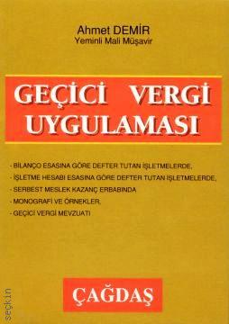 Geçici Vergi Uygulaması Ahmet Demir  - Kitap