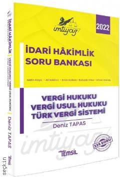 İmtiyaz İdari Hakimlik Soru Bankası Çözümlü  Vergi Hukuku, Vergi Usul Hukuku, Türk Vergi Sistemi Deniz Tapas  - Kitap