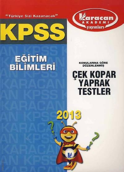 KPSS Eğitim Bilimleri Çek Kopar Yaprak Testler Yazar Belirtilmemiş  - Kitap
