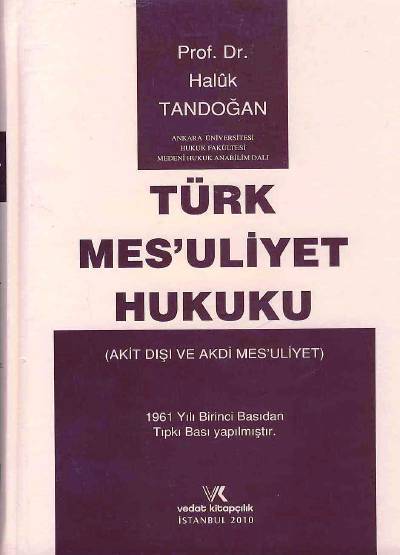 Türk Mes'uliyet Hukuku Haluk Tandoğan