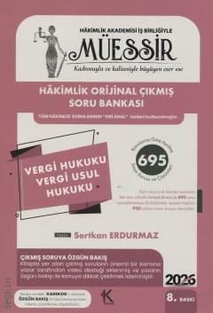 MÜESSİR Hakimlik Vergi Hukuku Vergi Usul Hukuku TVS Çıkmış Soru Bankası