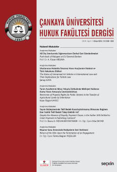 Çankaya Üniversitesi Hukuk Fakültesi Dergisi Cilt:11 Sayı:1 Nisan 2026 Prof. Dr. Cemal Oğuz 