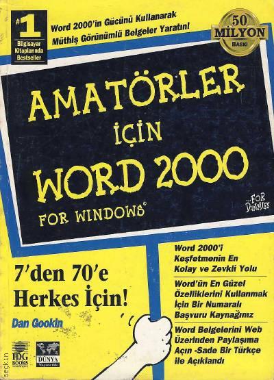 Amatörler İçin Word 2000 Daryo Bahar, Dan Gookin