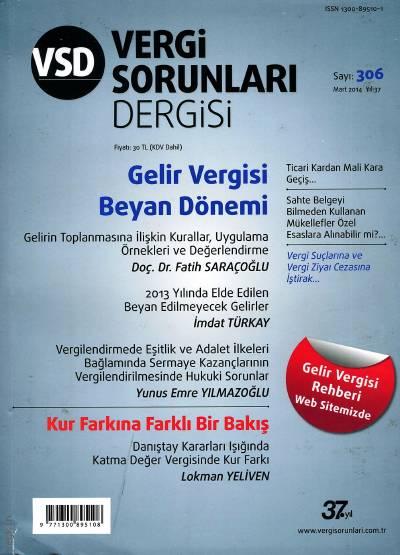 Vergi Sorunları Dergisi Sayı:306 Mart 2014 Olcay Kolotoğlu 