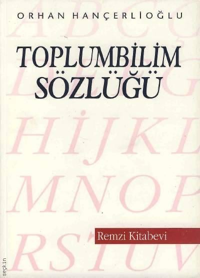 Toplumbilim Sözlüğü Orhan Hançerlioğlu