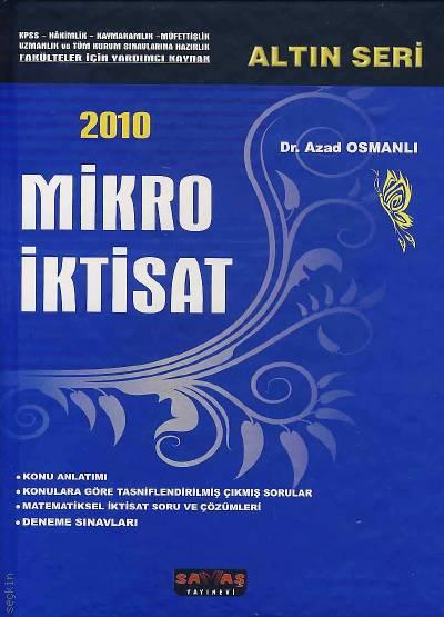 Altın Seri Mikro İktisat  Dr. Azad Osmanlı  - Kitap