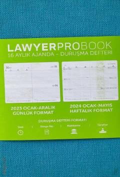 Lawyer Probook Küçük Boy Ajanda (16 Aylık) Turkuaz Günlük Avukat Ajandası (11*17) Lawyer Ajanda 