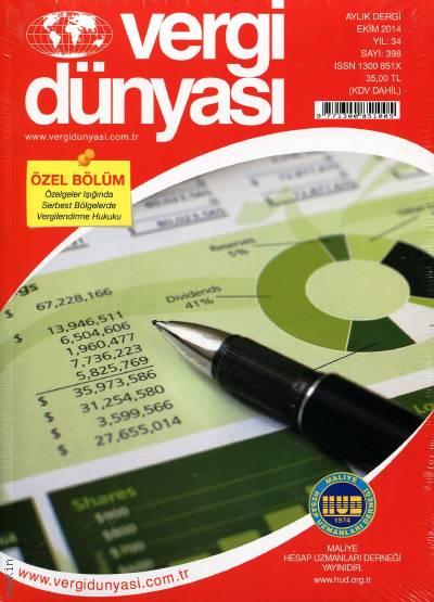 Vergi Dünyası Dergisi Ekim 2014 Mustafa Bedel