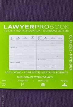 Lawyer Probook Cep Boy Ajanda (16 Aylık)  Mor Haftalık Avukat Ajandası (8.5*15.5) Lawyer Ajanda 