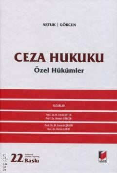 Ceza Hukuku Özel Hükümler Prof. Dr. Mehmet Emin Artuk  - Kitap
