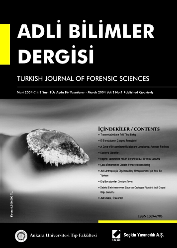Adli Bilimler Dergisi – Cilt:3 Sayı:1 Mart 2004 Prof. Dr. İ. Hamit Hancı 