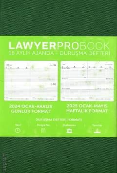 Lawyer Probook Küçük Boy Ajanda (16 Aylık) K. Yeşil
