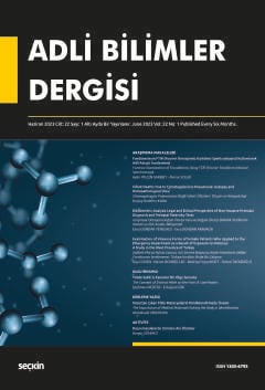 Adli Bilimler Dergisi – Cilt:22 Sayı:1 Haziran 2023 Prof. Dr. İ. Hamit Hancı 