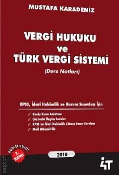 Vergi Hukuku ve Türk Vergi Sistemi Ders Notları Mustafa Karadeniz  - Kitap