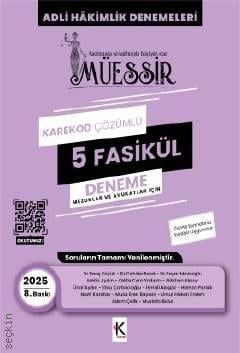 Müessir Adli Hakimlik Denemeleri – Karekod Çözümlü Deneme - Mezunlar ve Avukatlar İçin Barış Küçük, Yaşar Mirzaoğlu, Cahide Bolat