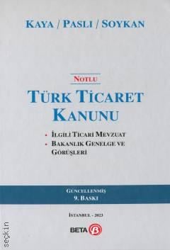 Notlu Türk Ticaret Kanunu Prof. Dr. Arslan Kaya  - Kitap