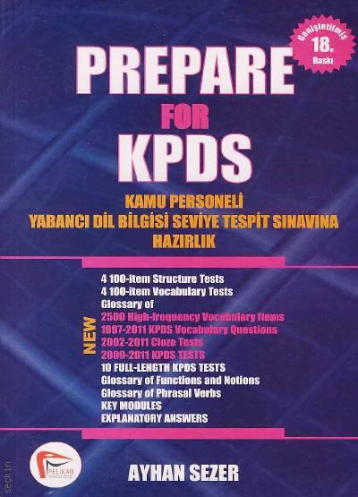 Prepare for KPDS Ayhan Sezer  - Kitap