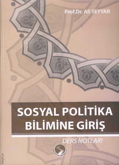 Sosyal Politika Bilimine Giriş Ali Seyyar