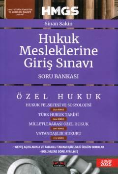 HMGS Hukuk Felsefesi ve Sosyolojisi Türk Hukuk Tarihi Milletlerarası Özel Hukuk Soru Bankası Sinan Sakin