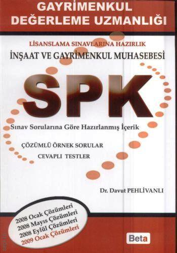 SPK İnşaat ve Gayrimenkul Muhasebesi Lisanslama Sınavlarına Hazırlık Dr. Davut Pehlivanlı  - Kitap