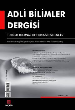 Adli Bilimler Dergisi – Cilt:14 Sayı:4 Aralık 2015 Prof. Dr. İ. Hamit Hancı 