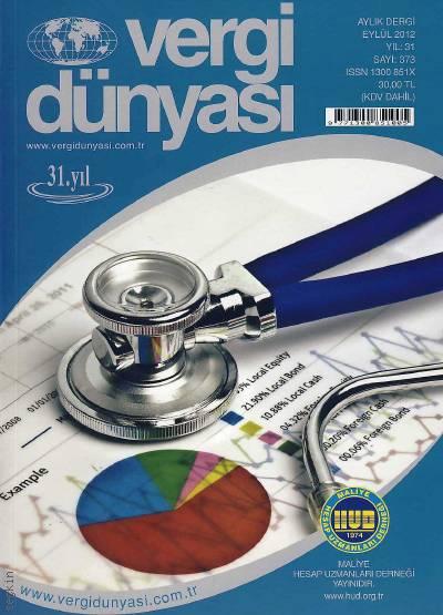 Vergi Dünyası Dergisi Eylül 2012 Mehmet Ali Ceylan