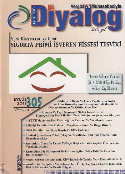 Vergici ve Muhasebeciyle Diyalog Dergisi Sayı:305 Ekim 2013 Süleyman Genç 