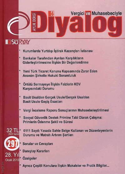 Vergici ve Muhasebeciyle Diyalog Dergisi Sayı:297 Ocak 2013 Süleyman Genç 