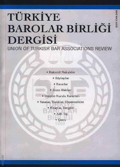 Türkiye Barolar Birliği Dergisi – Sayı:78 Oya Günendi Yağan 