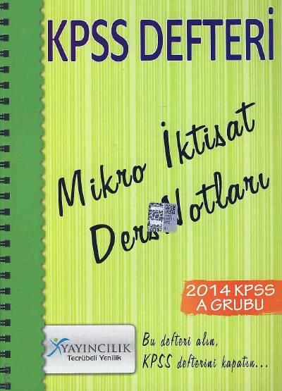 KPSS Defteri Mikro İktisat Ders Notları Komisyon  - Kitap