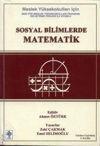 Sosyal Bilimlerde Matematik Ahmet Öztürk  - Kitap