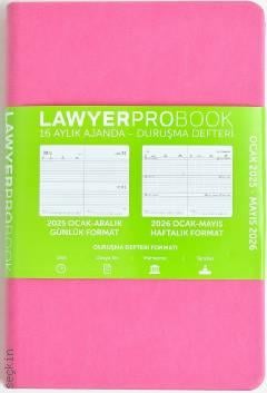 Lawyer Probook Büyük Boy Ajanda (16 Aylık) Pembe 2025 Lawyer Ajanda