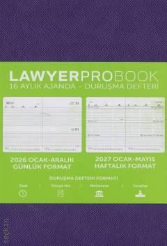 Lawyer Probook Küçük Boy Ajanda (16 Aylık) Mor 2026
